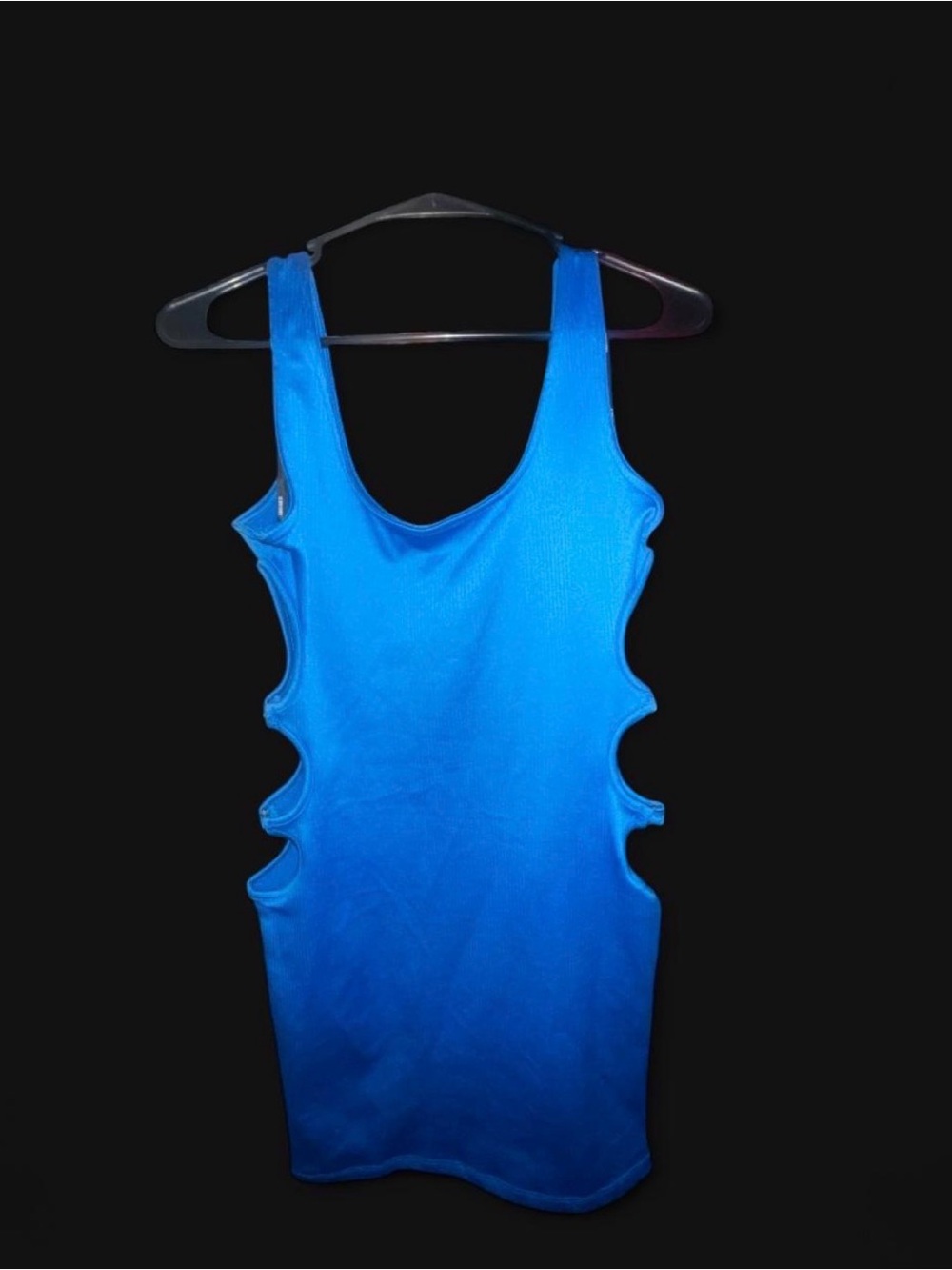 Forever 21 Vibrant Blue Cutout Midi Dress
